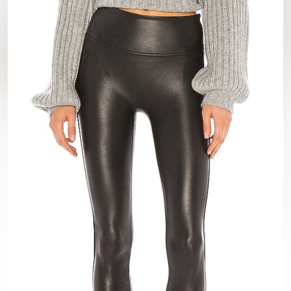 SPANX Faux Leather Legging in Black - Picture 2 of 10
